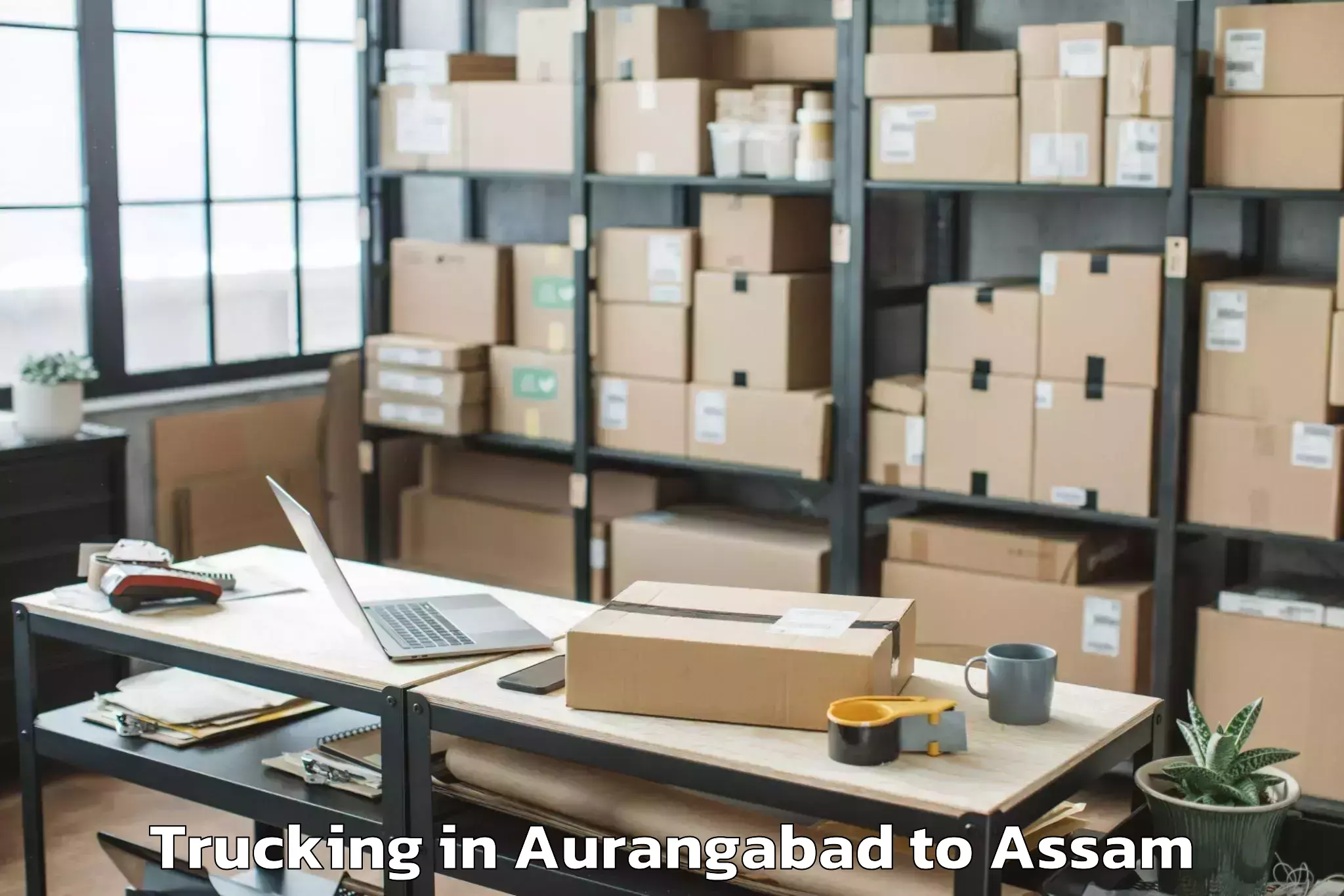 Easy Aurangabad to Morigaon Trucking Booking